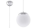 Lampada A Sospensione Ugo 20 1Xe27 15W Acciaio/Vetro 110X20X20Cm Sollux Lighting