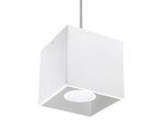 Lampada A Sospensione Quad 1 Bianco 1Xgu10 10W Alluminio 110X10X10Cm Sollux Lighting