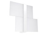 Lampada Da Parete Massimo Bianco 2Xg9 8W Acciaio/Vetro 28X6X39Cm Sollux Lighting