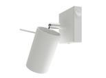 Lampada Da Parete Ring Bianca Con Interruttore 1Xgu10 10W Acciaio 16X8X8Cm Sollux Lighting