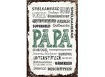 Vianmo Insegna In Legno 18X12 Cm Papa Spielkamerad BeschüTzer Freund