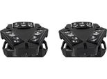 Luci Led A Testa Mobile, 9X10W Rgbw, 16-48 Canali Dmx, 2PCS 9X10W, Spina Ue