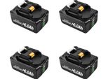 Batteria Agli Ioni Di Litio, Capacità 6000Mah, Tensione 18V, 4 Batterie