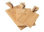 Set Di 3 Taglieri In Bambù Con Manici Tagliere In Legno