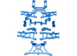 Kit 1/10 Rc A Quadrilatero Anteriore Posteriore, Parti In Lega Di Alluminio, Compatibile Con Traxxas Slash 2WD, Blu