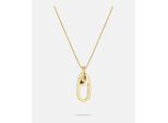 Kette Mit AnhäNger Liebeskind Berlin "Schmuck Geschenk Edelstahl Halskette Modern Knot Knoten", Gold (Gelbgoldfarben), Halsketten, Damen, Edelstahl, L: 47 B: 2Mm, B:2Mm