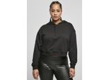 Urban Classics Damen Felpa Con Cappuccio Da Donna Con Cappuccio Nero-5Xl