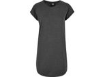 DáMské TričKo Urban Classics Ladies Contrast Raglan Tee Dress Charcoal/Nero - S