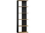 Scansia Con Scaffali Elvir - Rovere Wotan / Nero