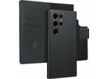 Samsung Galaxy S24 Ultra Cover - Vera Pelle - Accezz Flip Cover/2 In 1 Case - Nero