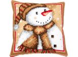 Vervaco Kit Punto Croce Cuscino "Pupazzo Di Neve"", 40X40Cm"