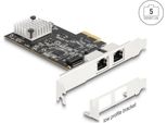 Delock Pci Express X2 Karte Zu 2 X RJ45 5 Gigabit Lan RTL8126 (81261)