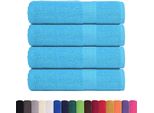 Vidaxl Asciugamani 4 Pz. Turchese 50X100 Cm 360 G/M² 100% Cotone