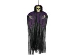 Scheletro Decorazione Halloween Appeso Decorazione Tunica Raccapricciante Decorazione Scheletro Figura Horror Ciondolo Figura Spettrale, Colore: Nero