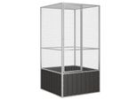 VidaXL Vogelkäfig Verzinkter Stahl Vogelvoliere Vogelhaus mehrere Auswahl 1,11 m, 1,07 m, 2,115 m
