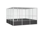 VidaXL Vogelkäfig Verzinkter Stahl Vogelvoliere Vogelhaus mehrere Auswahl 3,025 m, 3,245 m, 2,115 m