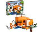 Lego 21178 Minecraft The Fox Lodge, Giocattolo Per Ragazzi E Ragazze Dagli 8 Anni In Su Con Figure Di Zombie Annegati E Animali, Giocattolo Per Bambini