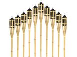 Vingo 20X Torce Da Giardino Set Torcia Decorazione Torcia Olio Stoppino 90Cm Festa Fuoco Fiamme