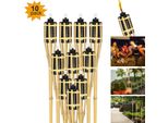 Jiubiaz Giardino Torce Set 50X Lampade Torcia Olio Stoppino 90Cm Torce Di Olio Di Bambù Per Lampada All'aperto Olio Per Torcia Fiamme Fuoco Festa Decorazione