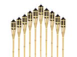 Jiubiaz Torce Da Giardino Set 30X Lampade Torcia Olio Stoppino 90Cm Torce Di Olio Di Bambù Per Lampada All'aperto Olio Per Torcia Fiamme Fuoco Festa Decorazione