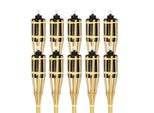 Fiqops Torce Da Giardino Set 30X Lampade Torcia Olio Stoppino 90Cm Torce Olio Di Bambù Per Lampada All'aperto Olio Per Torcia Fiamme Fuoco Festa Decorazione