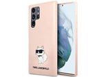 Karl Lagerfeld Klhcs23Lsnchbcp S23 Ultra S918 Hardcase RóżOwy/Pink Silicone Choupette