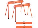 Cavalletto Vevor, Confezione Da 2 Cavalletti Da Lavoro, Cavalletto Per Sega Da 300 Kg, Cavalletto Da Ponteggio Con Gambe Pieghevoli, Cavalletto Pieghevole Portatile Con Piedini Antiscivolo, Per La Lavorazione Del Legno, Falegnami E Appaltatori