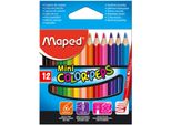 Matita Colorata Triangolare Maped Color`Peps Mini, Confezione Da 12 Pezzi