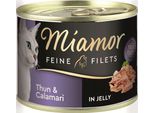 Miamor 185Gx12 Feine Filets Jelly Thunfisch & Calamari