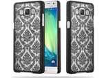 Cadorabo Cover Per Samsung Galaxy A5 2015 Cover Protettiva In Nero Custodia Rigida Cover Protettiva Fiori Cover Telefono Cellulare
