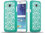 Cadorabo Cover Per Samsung Galaxy J5 2015 Cover Protettiva In Verde Custodia Rigida Cover Protettiva Fiori Cover Telefono Cellulare