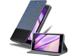 Cadorabo Custodia Per Huawei Ascend P7 Custodia Protettiva In Blu Custodia Per Cellulare Custodia A Libro Cover