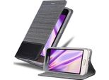 Cadorabo Custodia Per Samsung Galaxy J1 2016 Custodia Protettiva In Grigio Custodia Per Telefono Cellulare Custodia A Libro Cover