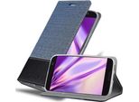 Cadorabo Custodia Per Htc One M10 Custodia Protettiva In Blu Custodia Per Cellulare Custodia A Libro Cover