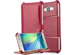 Cadorabo Custodia Protettiva Per Samsung Galaxy A3 2015 Custodia In Rosso Telefono Cellulare Custodia Cover Tasca
