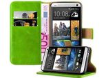 Cadorabo Cover Per Htc One M7 Cover Protettiva In Verde Cellulare Cover Libro Case Case Case Lusso