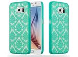Cadorabo Cover Per Samsung Galaxy S6 Cover Protettiva In Verde Custodia Rigida Cover Protettiva Fiori Cover Telefono Cellulare