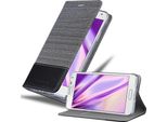 Cadorabo Custodia Per Samsung Galaxy Alpha Custodia Protettiva In Grigio Custodia Per Cellulare Custodia A Libro Cover