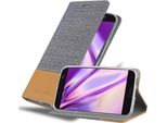 Custodia Cadorabo Per Htc One M10 Custodia Protettiva In Grigio Custodia Per Cellulare Custodia A Libro Cover