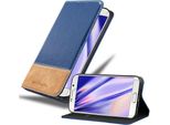 Cadorabo Custodia Per Samsung Galaxy S6 Edge Custodia Protettiva In Blu Shandy Custodia Book Case Custodia In Similcuoio