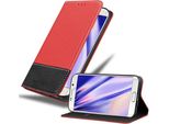 Cadorabo Custodia Per Samsung Galaxy S6 Edge Custodia Protettiva In Rosso Shandy Custodia A Libro Custodia In Similcuoio