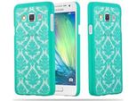 Cadorabo Cover Per Samsung Galaxy A3 2015 Cover Protettiva In Verde Custodia Rigida Cover Protettiva Fiori Cover Telefono Cellulare