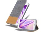 Cadorabo Custodia Per Sony Xperia Z3 Custodia Protettiva In Grigio Custodia Per Cellulare Custodia A Libro Cover