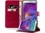Cadorabo Cover Per Samsung Galaxy Note 4 Cover Protettiva In Rosso Cover Telefono Cellulare Cover Libro Custodia Custodia