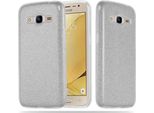 Cadorabo Cover Per Samsung Galaxy J2 2016 Cover Protettiva In Tpu Argento Custodia Per Telefono Cellulare Custodia Rigida Custodia Glitter Glitter