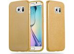 Cadorabo Cover Per Samsung Galaxy S6 Edge Cover Protettiva In Tpu Oro Custodia Del Telefono Cellulare Custodia Rigida Custodia Glitter Glitter