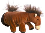 Beleduc Burattino A Mano Cavallo Peluche Punch And Judy Marrone 22 Cm Giocattolo
