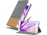 Cadorabo Custodia Per Huawei P9 Lite 2016 / G9 Lite Custodia Protettiva In Grigio Custodia Per Telefono Cellulare Custodia A Libro Cover