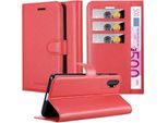 Cadorabo Custodia Per Samsung Galaxy Note 10 Plus Custodia Protettiva In Rosso Custodia Per Cellulare Cover Chiusura Magnetica