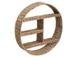 Wandregal - Rund - Metall Und Naturfaser D 58 Cm - Atmosphera Interior Designer